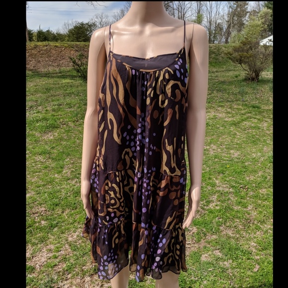 Diane Von Furstenberg Silk Spaghetti Strap Dress - Picture 5 of 7